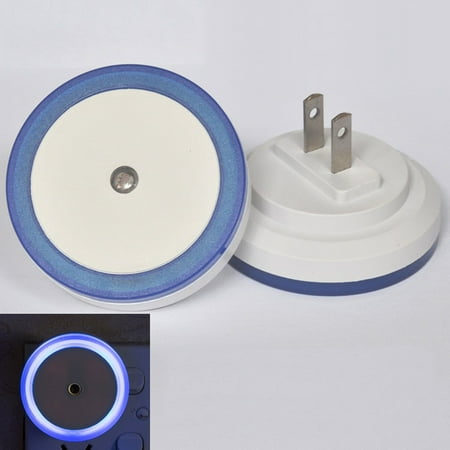 

1 Pcs Light Control Sensor Light LED Night Light Round Shaped for Hallway Cabinet Closet Stairs