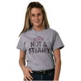 thumbnail image 3 of I Take My Coffee Hot and Steamy Women's Graphic T Shirt Tees Brisco Brands X, 3 of 5