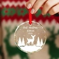 thumbnail image 4 of Customized Name My First Christmas Glass Ornament, Personalized Deer Baby's 1st Xmas Ornament Gifts for Newborns New Parents, Deer Lover Christmas Ornaments 2025, Reindeer Xmas Tree Decor, 4 of 6