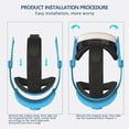 thumbnail image 4 of Courroie de Tête Confortable pour Meta Quest 3, Sangle de Remplacement Légère Accessoires VR, Réduit la Pression sur le Visage Confortable Pratique Design à Rabat Casque VR pour Quest 3, 4 of 7