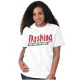thumbnail image 3 of Christmas Dashing Through The Snow Men's Graphic T Shirt Tees Brisco Brands L, 3 of 4