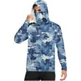 thumbnail image 2 of Aueoeo Fishing Hoodie for Men Long Sleeve UPF 50+ Sun Protection Hoodies Outdoor Running Hiking Lightweight Thin Top with Neck Gaiter, 2 of 7