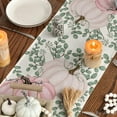 thumbnail image 6 of SM-XLHN Pumpkins Eucalyptus Leaves Fall Table Runner, Autumn Thanksgiving Kitchen Dining Table Decoration for Home Party Decor 13x72 Inch, 6 of 6