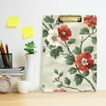 thumbnail image 2 of FORMRS Acrylic Clipboard with Low Profile Clip Standard A4 Letter Size, 12.5" x 9", Red Floral Pattern, 2 of 8