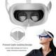 thumbnail image 5 of Cubierta para ojos Bloqueo de luz Almohadilla de silicona suave transpirable Cojín de sombreado Reemplazo de piezas Reemplazo para Oculus Quest 2 Gris blanco Inevent EL005194-04B, 5 of 7