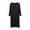 Black, variant on yillto Men's Nightshirt Long Sleeve Nightgown Soft Loose Sleepwear Nightwear Comfy Lounge Shirt
