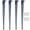 Grey Matt, variant on Black Matt Ironwork Design, Hairpin Table Legs 28 Inch - Adjustable Furniture Legs for Coffee Tables, Benches, and Shelves - Rust-Resistant Metal Legs with Hidden Wire Holes (Set of 4)