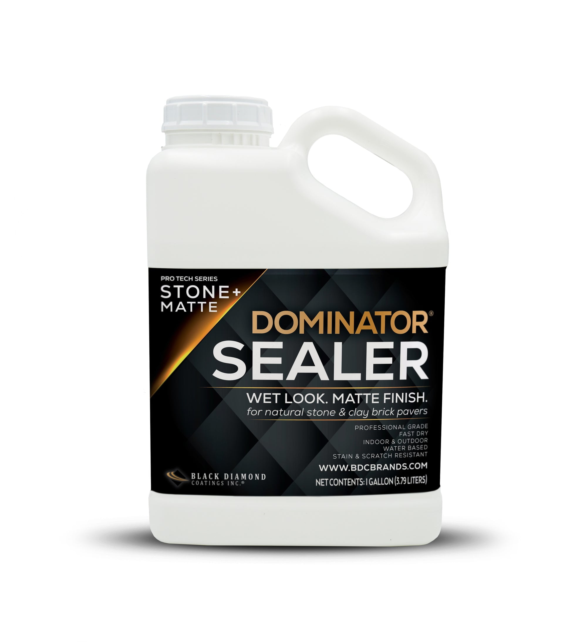 1 Gal. DOMINATOR Stone+ Matte Clear Acrylic Sealer Matte Finish Stone
