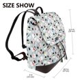 thumbnail image 2 of Easygdp Colorful Hat Snowman Mochila de Cuero para Mujeres, Bolso de Hombro, Bolsos de Mano de Moda para Trabajo y Viajes, 2 of 4