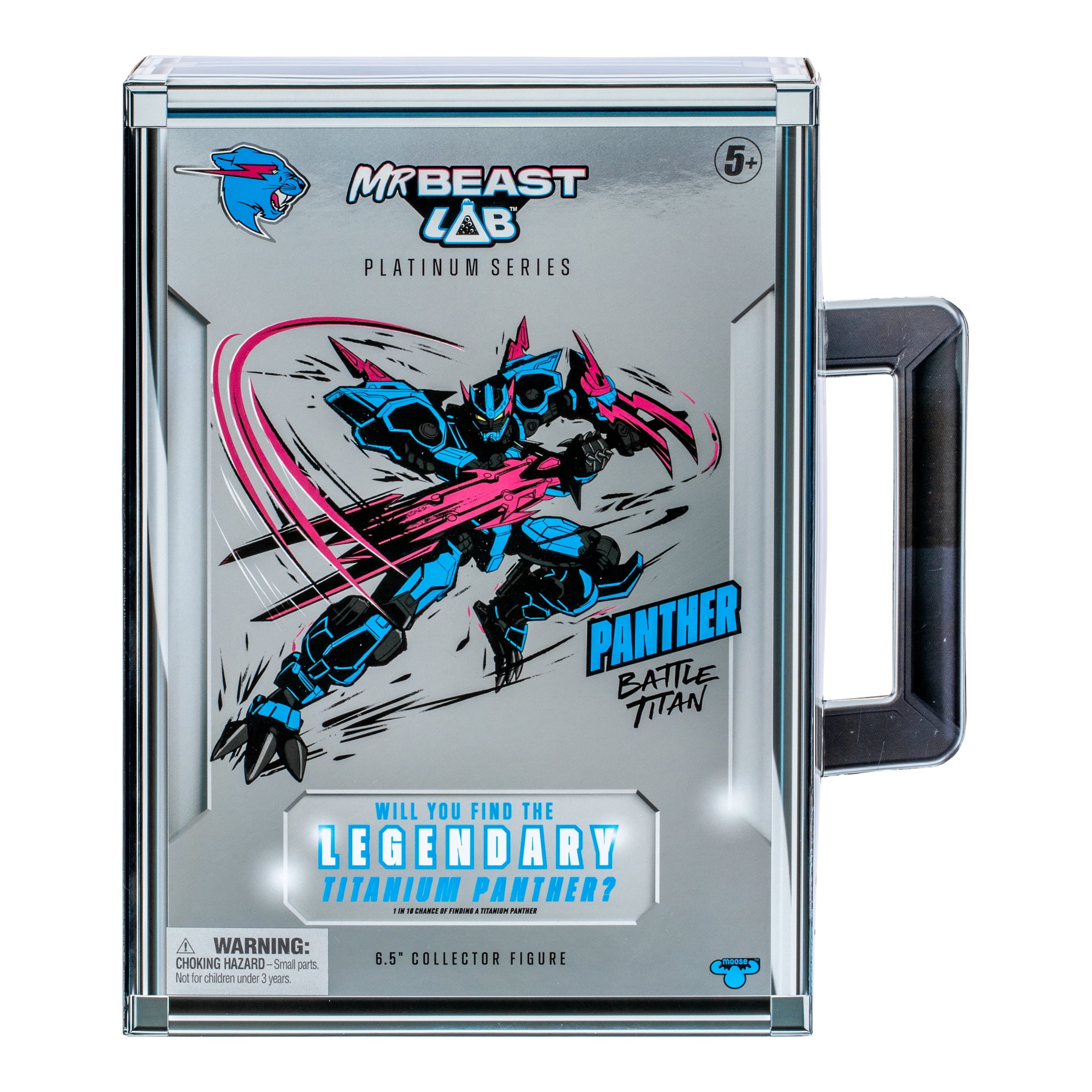 MrBeast Lab Platinum Series 6.5” Tiger Or Panther Collector Figure, Extreme Detailing, Premium Packaging, 35 Points Of Articulation, Ages 5+