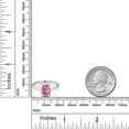 thumbnail image 3 of Gem Stone King 925 Sterling Silver Pink Moissanite Solitaire Engagement Ring for Women | 2.00 Cttw | Oval 9X7MM | Gemstone Birthstone | Size 7, 3 of 4