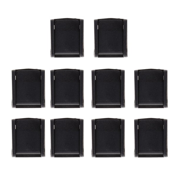 10pcs Resina POM Hebilla de Liberación de Collares de Perro Correas de Equipaje Hebilla Negro 20 mm