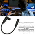 thumbnail image 3 of Right Angle XLR To Straight XLR Cable, XLR Microphone Extension Cable Adapter Practical Connection Stability 3 Pin Wide Compatibility  for Recording Room 0.3meter / 0.98ft,1m, 3 of 8