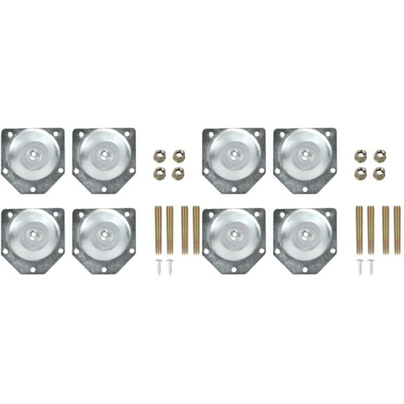 8 Pcs Furniture Shims Leg Mounting Plates Brace Sofa Table Legs