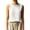 White, variant on Women's Sleeveless Cardigan Summer Casual Versatile Crew Neck Tank Top Loose Fit Camisoles