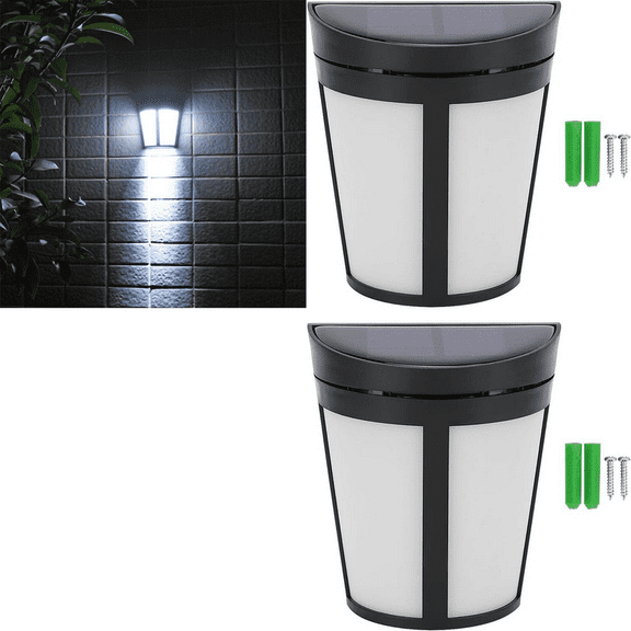 Wall Lamps, Outdoor Wall Lights Waterproof, Modern Matte Black Wall Lamps for Patio Front Door Entryway, Hangable Wall Lamp for Living Room, Bedroom, Hallway (White Light)