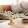 thumbnail image 5 of FRCOLOR  Eagle Ornaments Decor Garden Bird Sculpture Hawk Statue Golden, 5 of 8