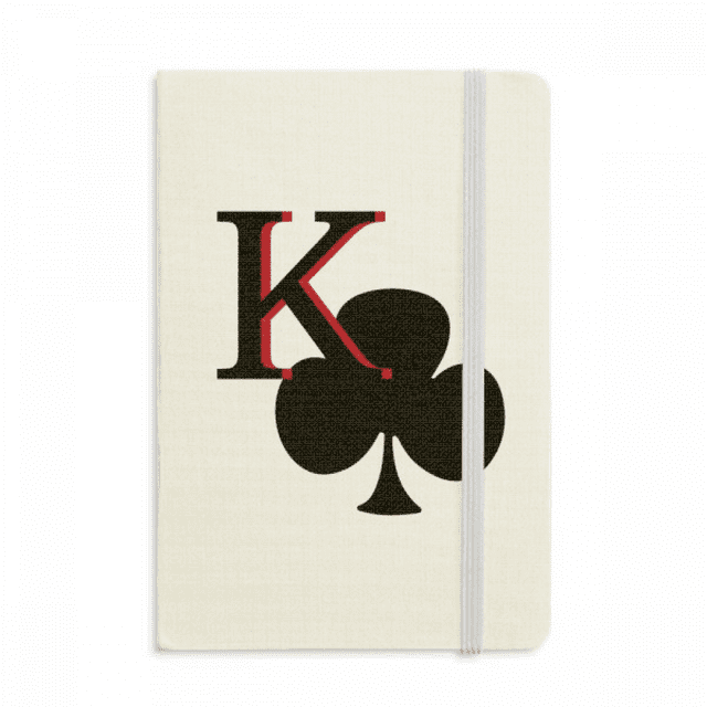 Happiness King Club K Poker Notebook Official Fabric Hard Cover Classic Journal Diary