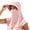 Pink, variant on Face Mask for Men Women, Soft Breathable All Round Head Neck Cover with Sun Visor Brim, Breathable Sun UV Protection Hood Full Head Mask Face Cover for Fishing Beach Outdoor Activities