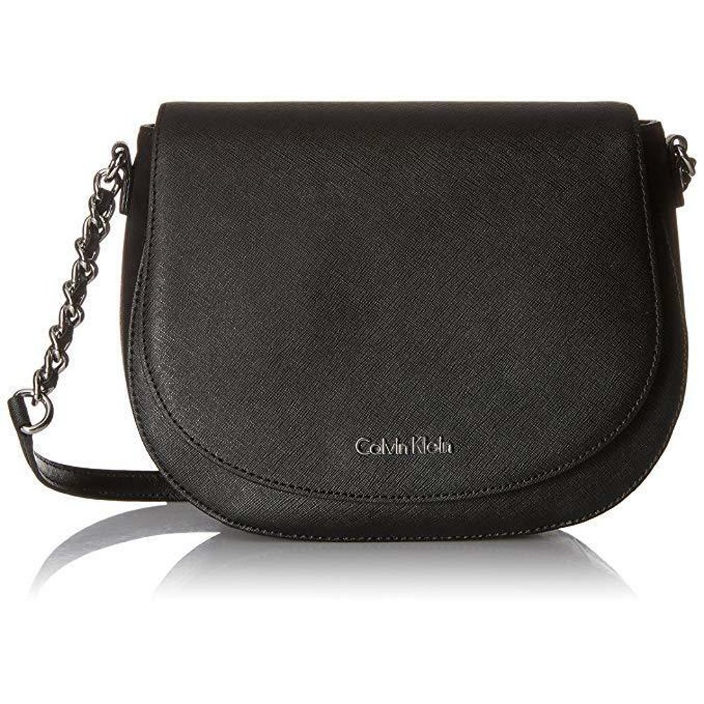 Calvin Klein NWT Calvin Klein Women's Saffiano Saddle Crossbody Bag