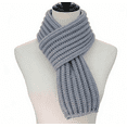 thumbnail image 5 of Kids Winter Scarf 9 Colors | Soft Knit Children's Neck Warmer | Breathable Playground Scarf for Boys & Girls | Holiday Gift Accessories (Gray), 5 of 5
