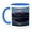 Blue/White, variant on 3drose, Japan, Honshu Island. Mt. Fuji and Lake at Sunrise., 11oz Two-tone Green Mug