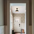 thumbnail image 6 of Claxy 10.6" Black Semi Flush Mount Ceiling Light with Barn Metal Shade, 6 of 7