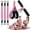PINK, variant on MANUEKLEAR Multifunction Pedal Resistance Band With Handle, 3 Tube Adjustable 30/40/50LB Foot Pedal Puller Resistance Bands Tension Rope For Men Women Full Body Workout Home Gym