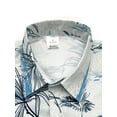 thumbnail image 3 of Mens Hawaiian Shirt Short Sleeve Floral Button Down Shirts Tropical Summer Beach Shirts Camp Collar Shirt Blue L, 3 of 6