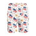 thumbnail image 4 of Hvot&aat Women's USA 4th of July Patriotic Board Shorts Workout Yoga Shorts Sports Active Three Minutes Pants, 4 of 4
