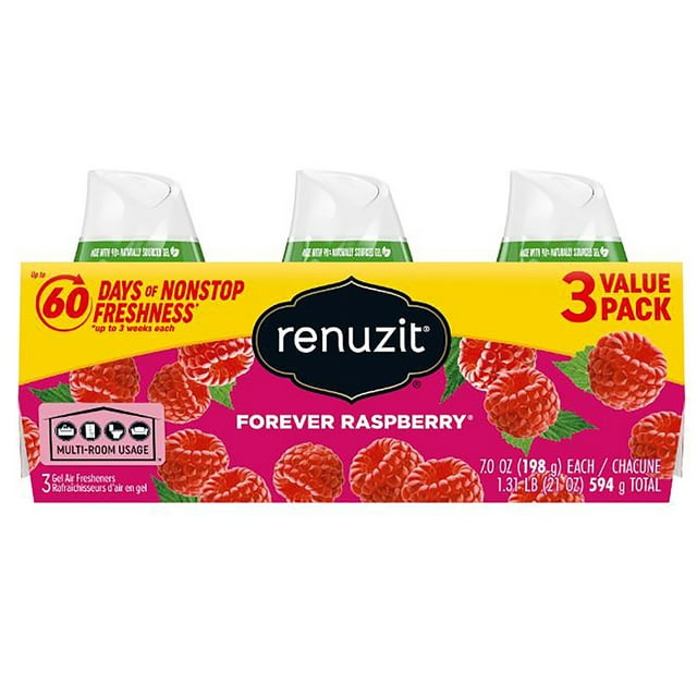 Renuzit Adjustable Air Freshener Forever Raspberry 3pk