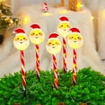 thumbnail image 5 of Solar Christmas Lights Outdoor Decorations, 5 Pack Solar Christmas Santa Claus Lights with Snowflake, Outdoor Waterproof Christmas Pathway Lights for Patio, Garden, Yard, Street, Park, Holiday, 5 of 6