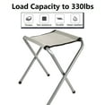 thumbnail image 3 of Folding Camping Stools To Sit On Portable Lightweight Aluminum Stool, Folding Stools for Adults, Outdoor Stools for Sitting Portable for Picnic, Camp, Beach, Fishing, BBQ, Hiking, 3 of 8