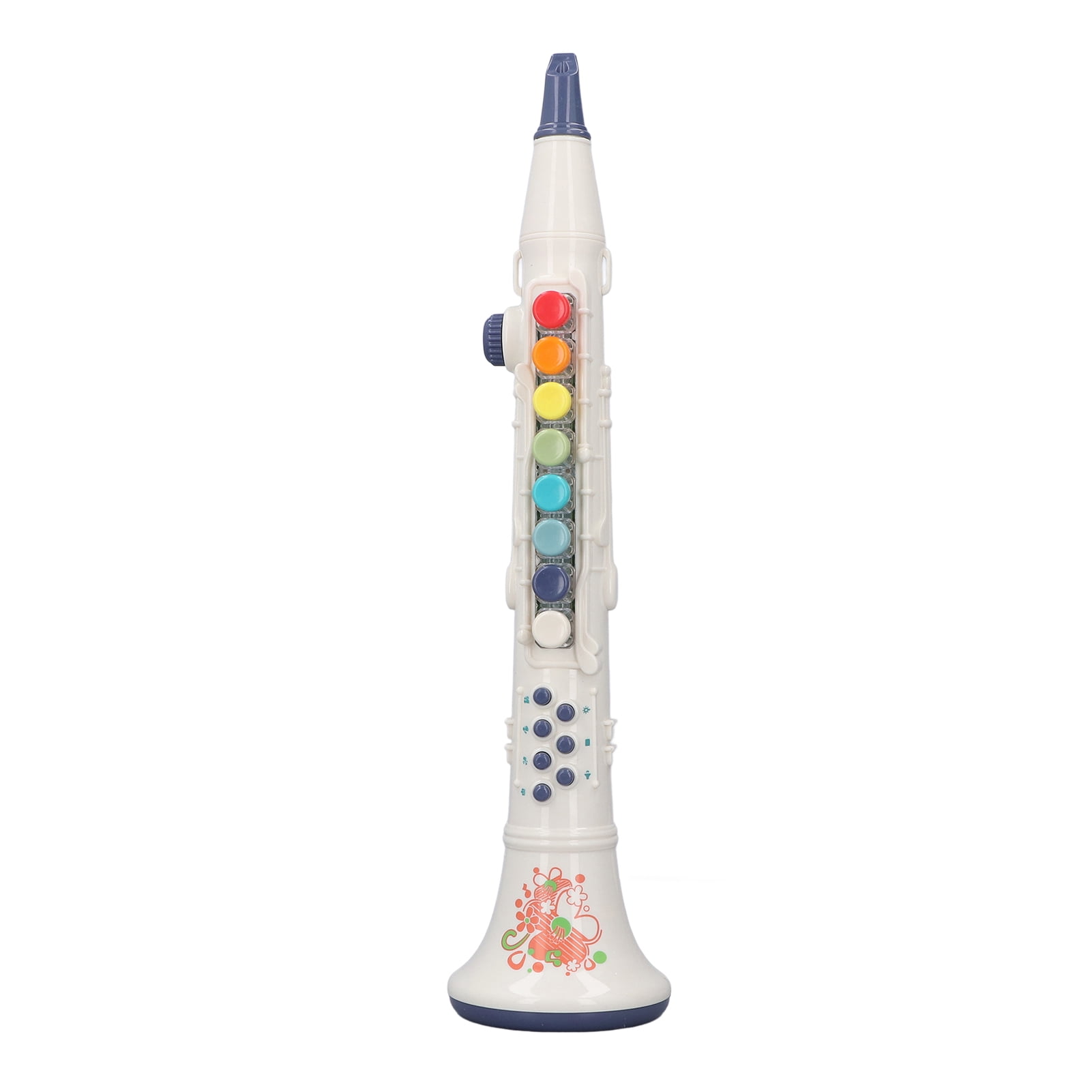 Clarinette Jouet Éducatif – Volume Réglable 5 Vitesses – ABS – Piles Incluses – 5 Cartes Musicales – Dès 3 Ans