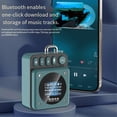 thumbnail image 5 of Mini Portable Bluetooth Speaker Lyrics Display Heavy Bass Soundbar A, 5 of 5