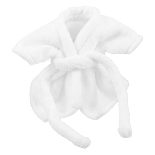 Bata de peluche para muñeca Mini Bear, conjunto de ropa, accesorios para vestir, peluches y muñecas de baño, ideal para niños, accesorios de bañera y accesorios de baño para casa de muñecas.