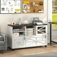 thumbnail image 6 of ETASE Lockable File Cabinets, Medium Density Fiberboard White and Brown, 6 of 10