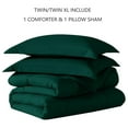 thumbnail image 4 of Ultra Soft Microfiber 2-Piece Comforter Set with Pillow Sham, Twin/Twin XL, Forest Green, 4 of 7