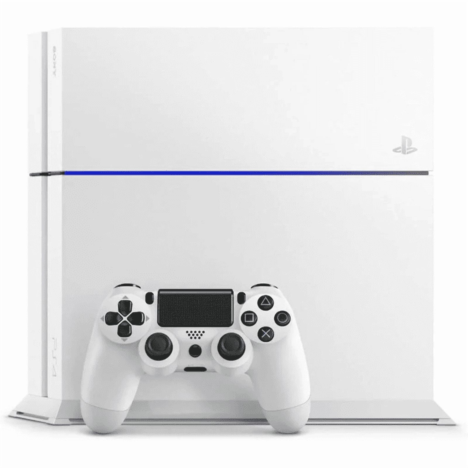 Restored Sony Playstation 4 PS4 Console Original 500GB with Retrofam Controller, White (Refurbished)