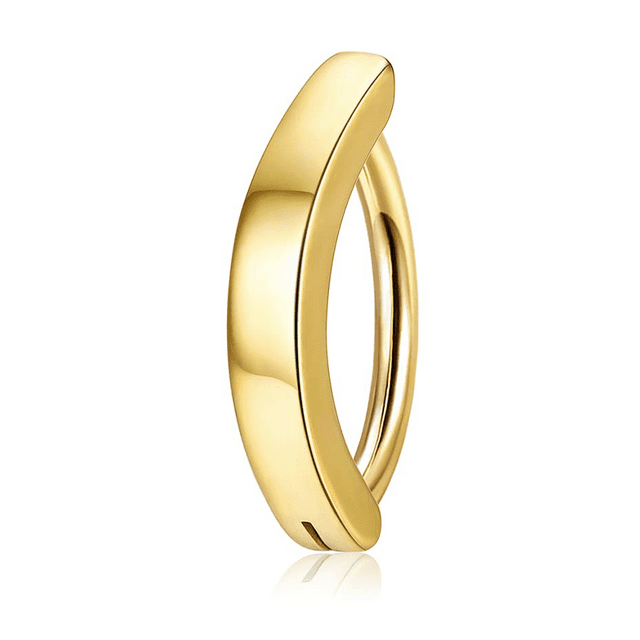 Bague Nombril en Acier Inoxydable 316L Style Classique Or Ou Argent 1.6Mm 10Mm