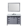 thumbnail image 3 of Lexora Home Marsyas 48" Carrara Marble Top Single Vanity in Dark Gray, 3 of 10