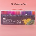 thumbnail image 2 of LNGOOR Bview Art 100colors Dual Tip Watercolor Brush Marker Pen Kids Adults Artist Fine Point Coloring Markers, 2 of 7