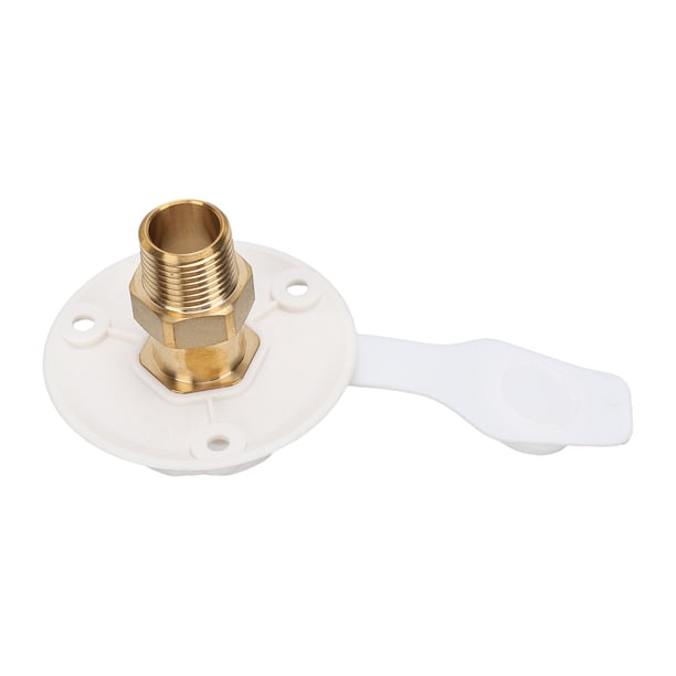 Entrada De Agua Para RV City Con Válvula De Retención Latón 3/4 NH Hembra A 1/2 NPT Macho Brida De Llenado Conector De Manguera Reemplazo Con Filtro De Tapón Para Polvo Malla