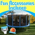 thumbnail image 2 of YORIN Trampoline with Enclosure Net, 1200LBS 12FT Trampoline for 4-5 Kids Adults, Recreational Trampolines with Basketball Hoop, Ladder, Galvanized Outdoor Heavy Duty Trampoline, 2 of 8