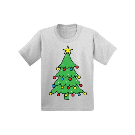 

Awkward Styles Ugly Christmas T-Shirt for Boys Girls Xmas Tree Green Toddler Shirt