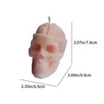 thumbnail image 4 of Halloween Scented Candle - Brain & Skull Design, Beeswax & Soy Wax Blend, Aromatherapy Gift for Men Women, Holiday Home Decor, Clean Burning, Festive Party Centerpiece, 25g/68g Options, 4 of 6