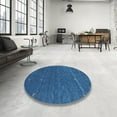 thumbnail image 3 of Ahgly Company Indoor Rectangle Contemporary Blue Abstract Area Rugs, 2' x 3', 3 of 6