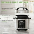 thumbnail image 3 of Electric Pressure Cooker, Upgraded 6 Quart 12-in-1 Multicooker, Stainless Steel Slow Cooker, Rice Cooker, Steamer, Sauté, Yogurt Maker, Warmer, 3 of 9