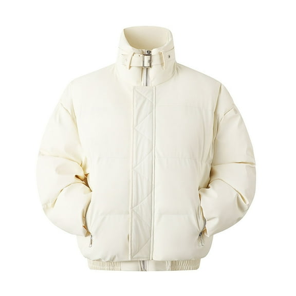 Puffer Jacket Men Heavyweight Warm Winter Coats Windproof Thermal Insulated Jackets Thick Down Outwear with Pockets