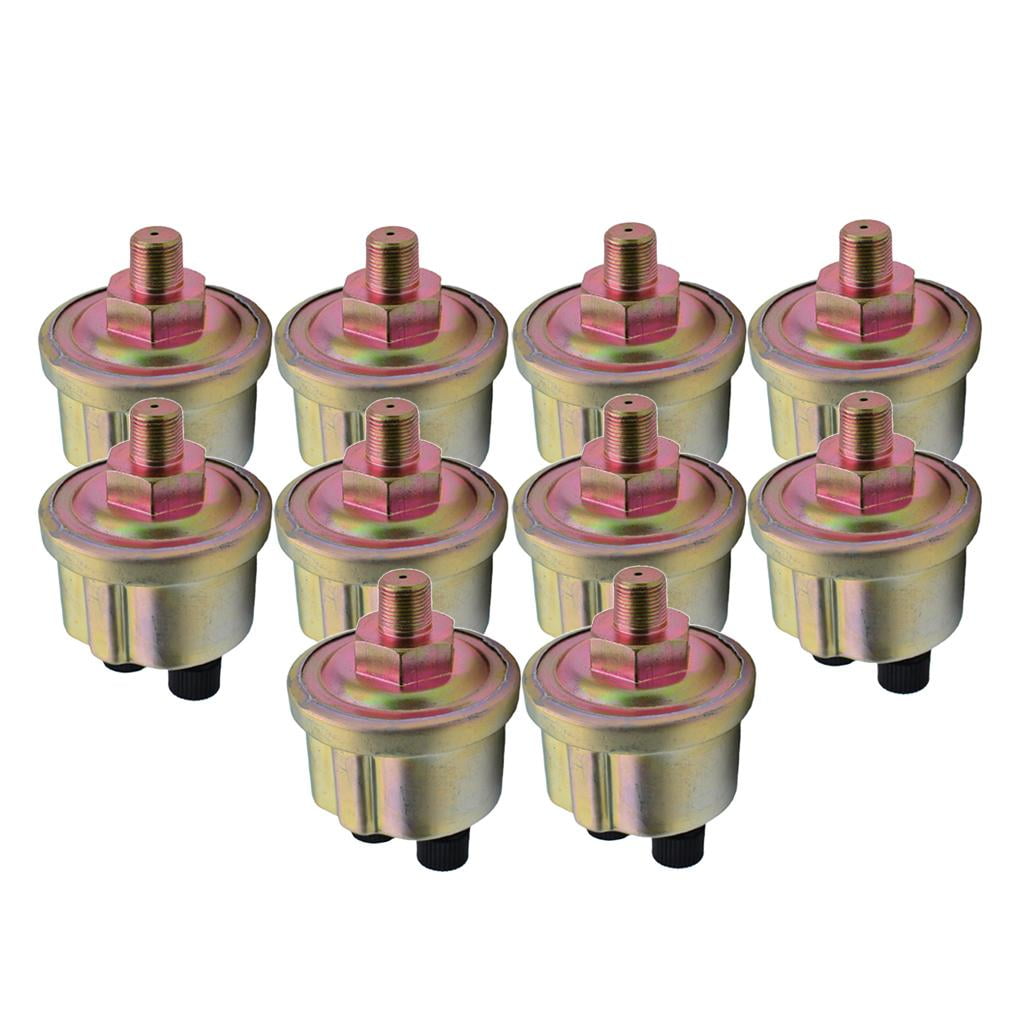10 Pieces Universal /8 NPT Oil Pressure Sensor Gauge Sender